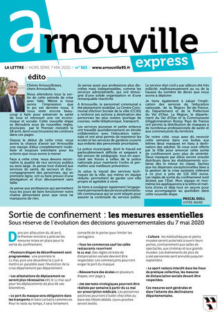 Arnouville Express - Hors série covid19 - Mai 2020