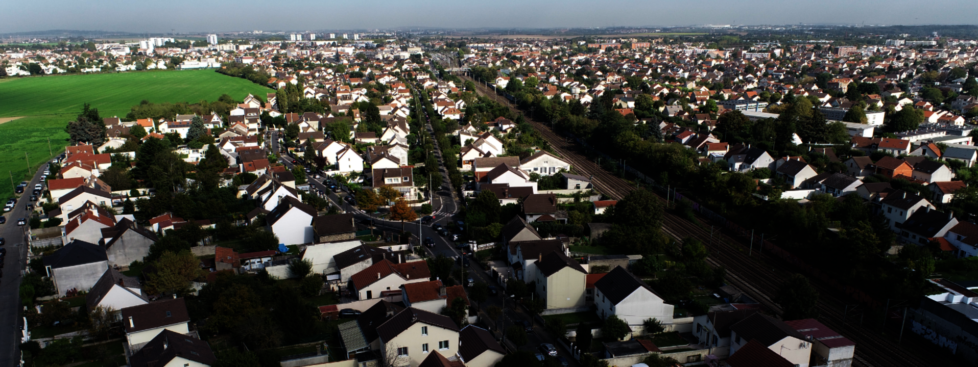Vue aérienne ville
